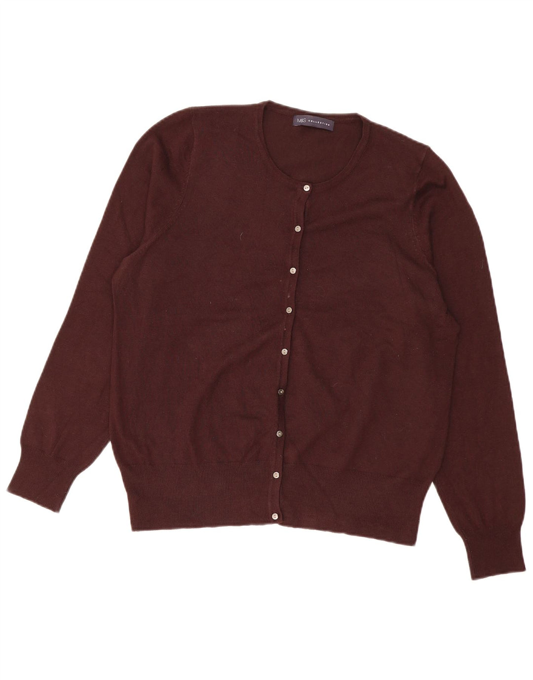 Marks & Spencer Damen-Cardigan-Pullover UK 16 Large Braun