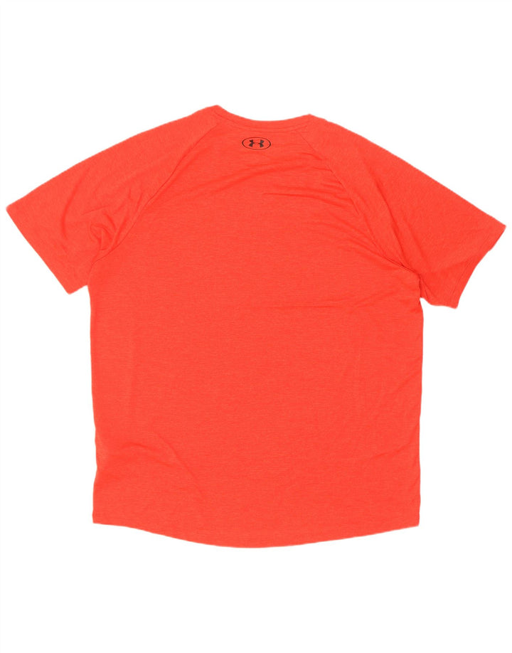 Under Armour Herren Heat Gear T-Shirt Top XL Rot Polyester