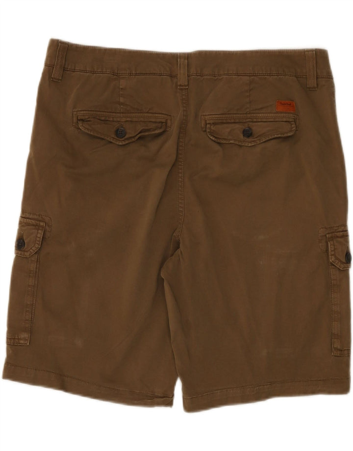 Timberland Herren Cargoshorts W36 Große braune Baumwolle
