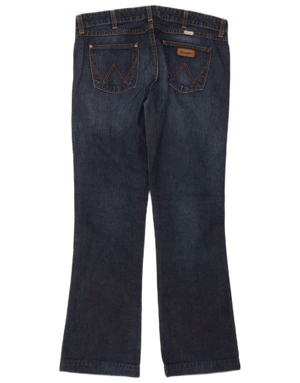 Wrangler Damen Megan Bootcut Jeans W32 L34 Marineblaue Baumwolle