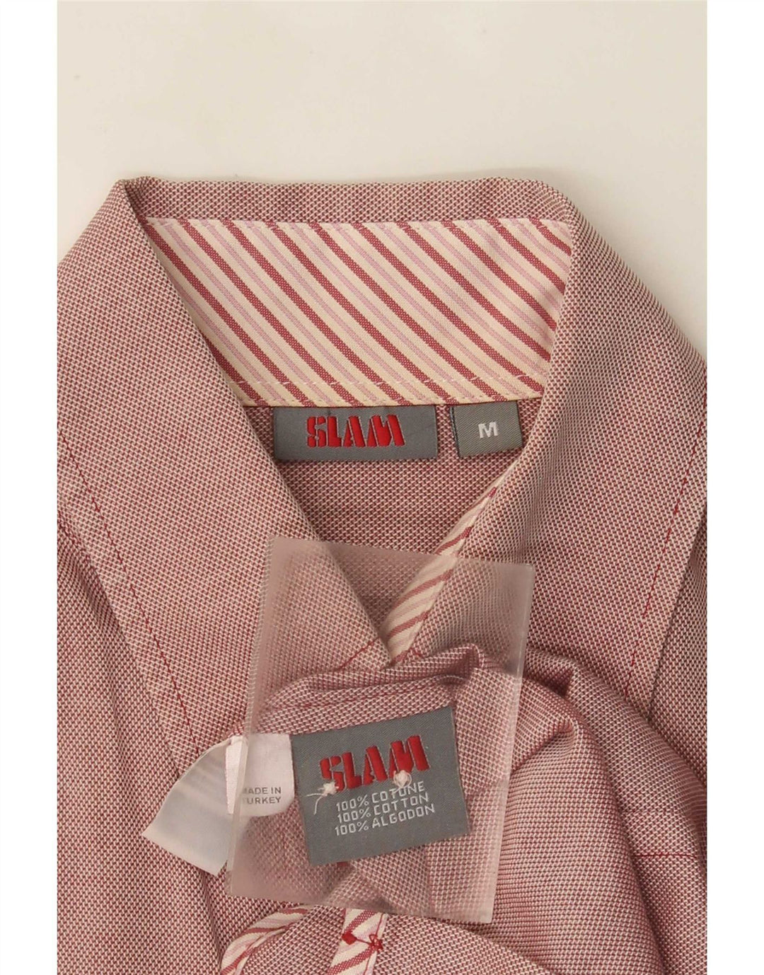 Slam Damen-Hemd UK 12 aus mittelroter Baumwolle