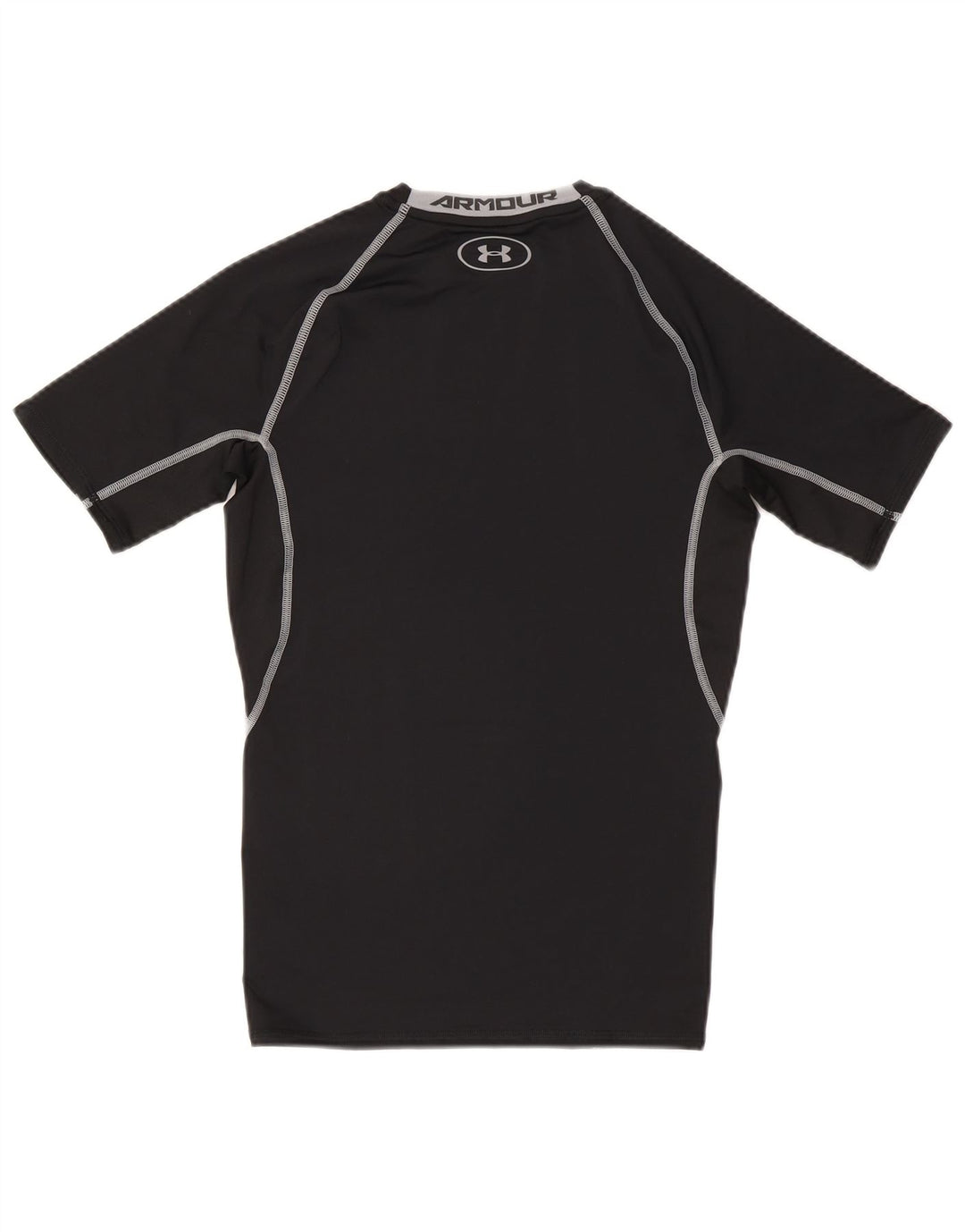 Under Armour Herren Heat Gear Graphic T-Shirt Top Mittelschwarzes Polyester