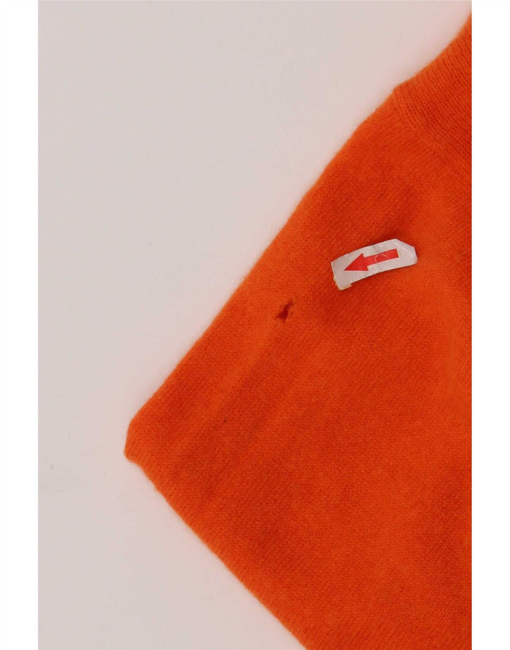 Gant Herren-Pullover mit Rundhalsausschnitt, 4XL, orangefarbene Lammwolle
