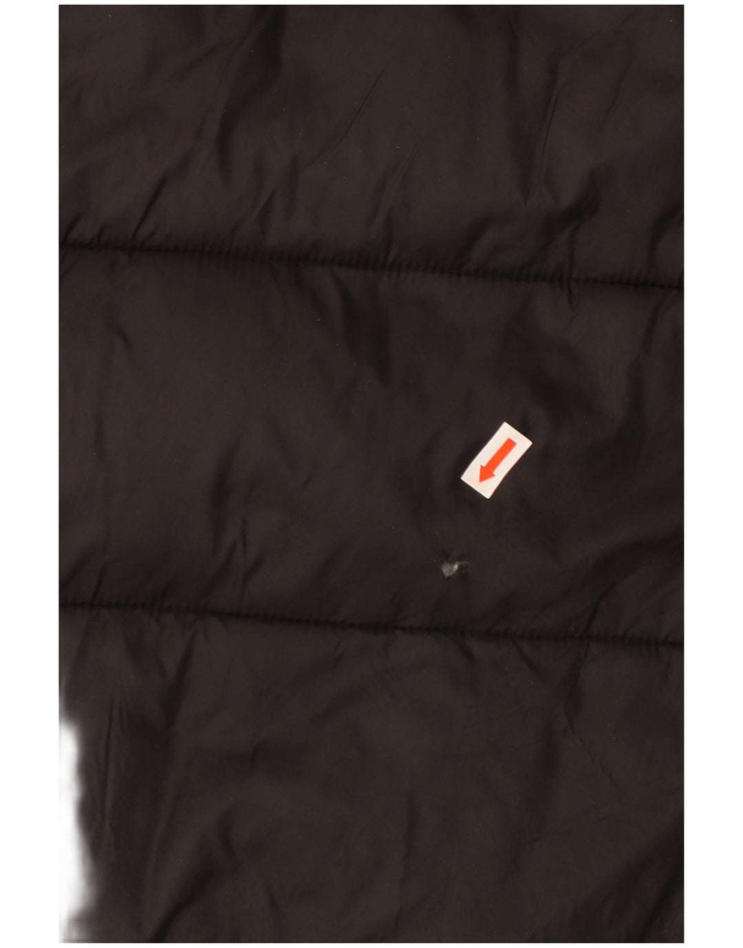 ZARA Damen Übergroßer, wattierter Mantel mit Kapuze, UK 10, Größe S, Schwarz, Polyester