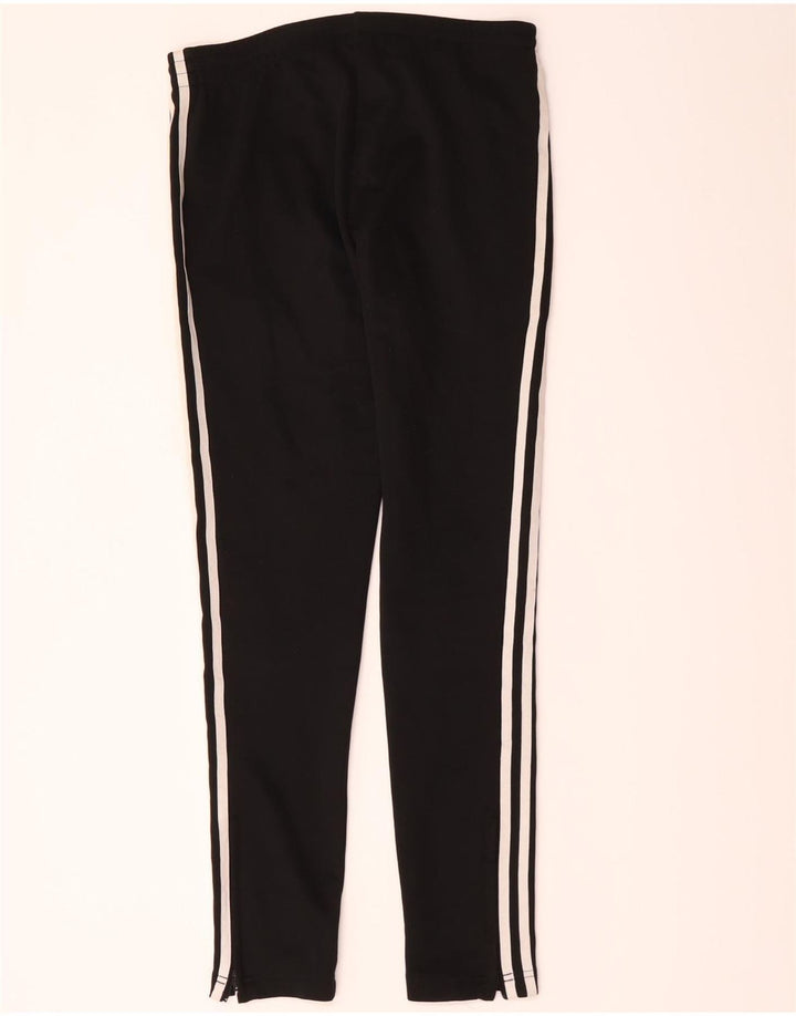 Adidas Damen Trainingshose UK 6 XS Schwarz Polyester