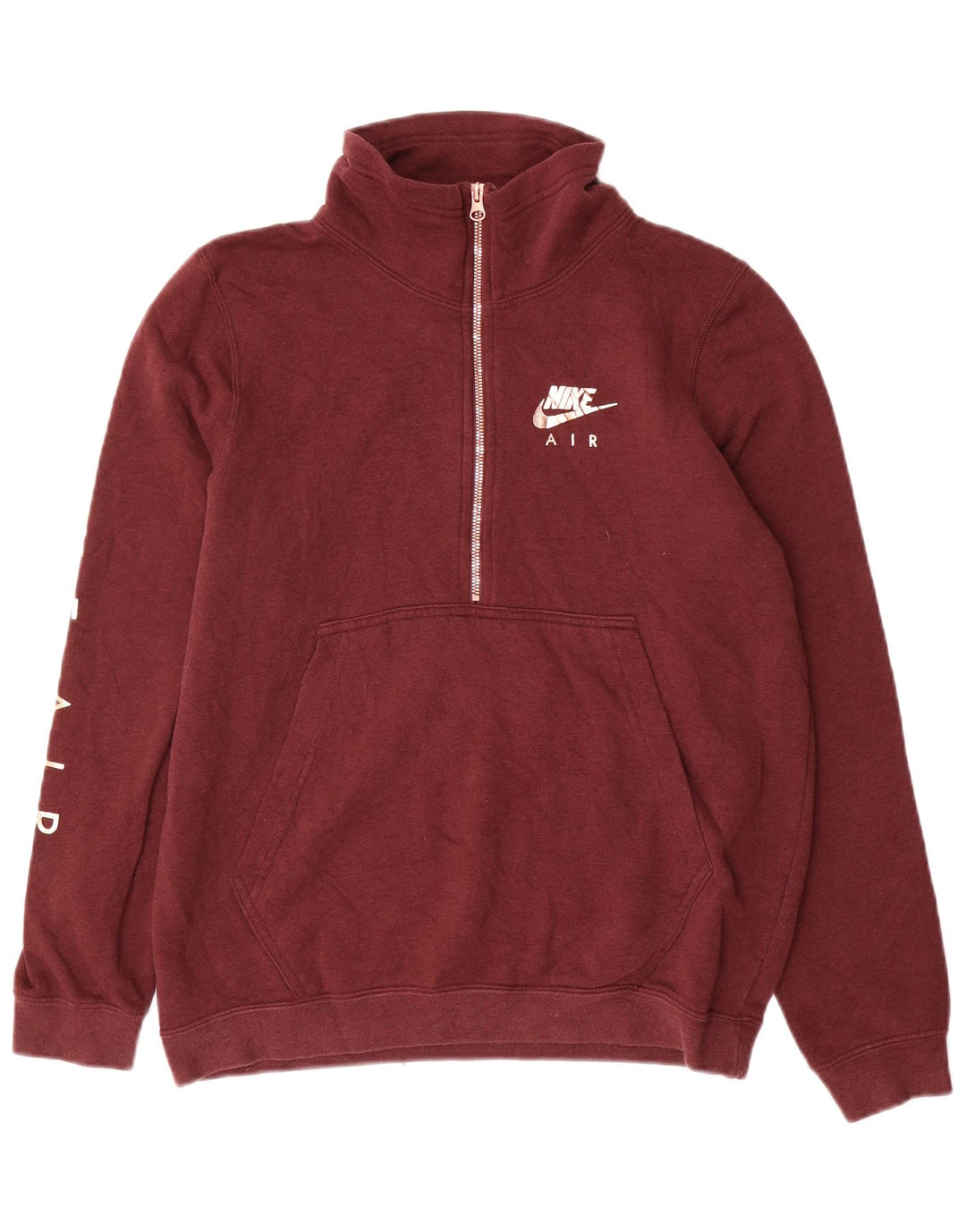 Nike Damen-Pullover mit übergroßem Grafik-Sweatshirt, Gr. 10, klein, Burgunderrot