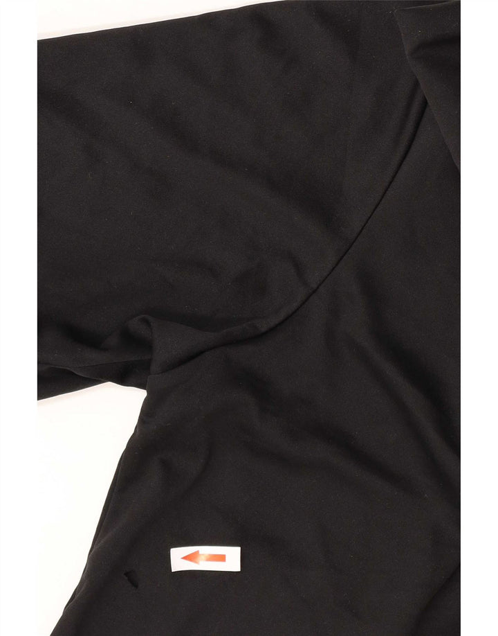 Adidas Herren Climalite T-Shirt Top Small Schwarz gestreift