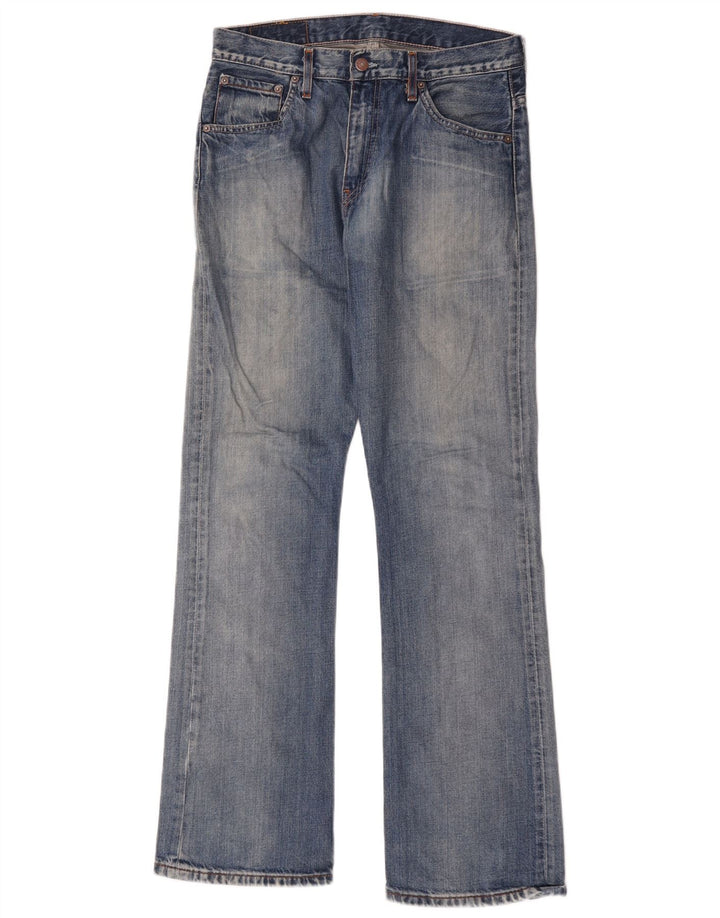 Levi's Herren 507 Slim Bootcut Jeans W31 L34 Blaue Baumwolle