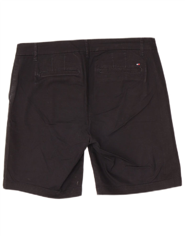 Tommy Hilfiger Damen Chino-Shorts US 8 Medium W32 Schwarze Baumwolle