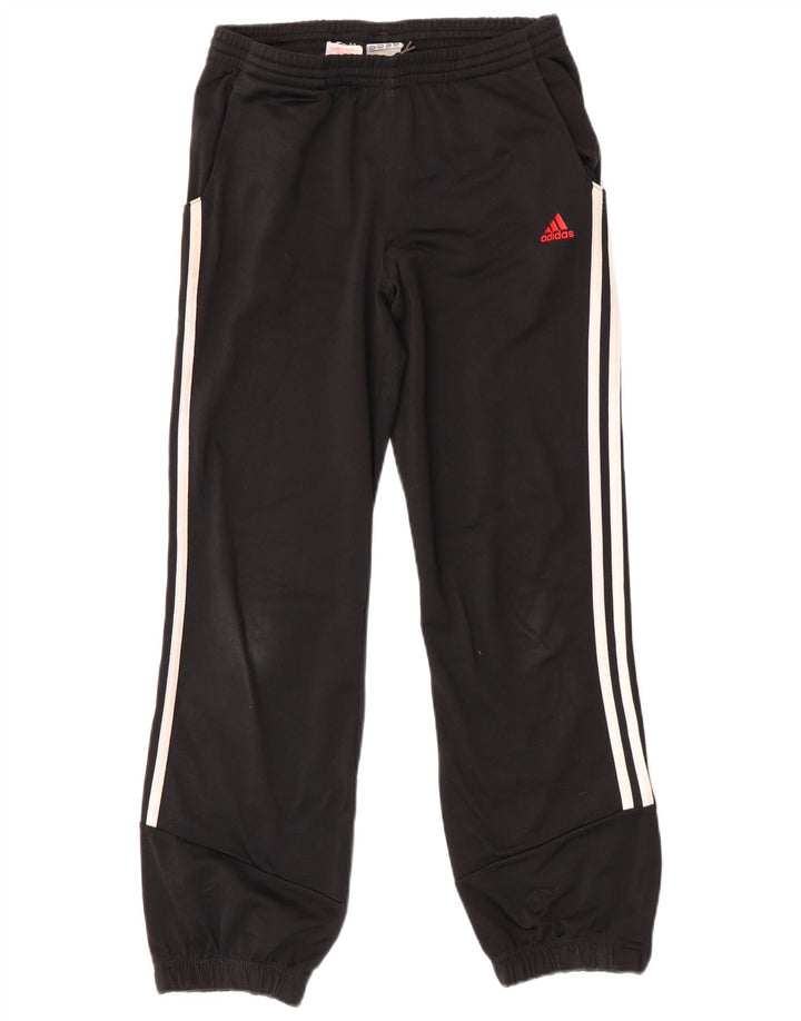 Adidas Jungen-Trainingshose, Jogginghose, 11–12 Jahre, schwarzes Polyester