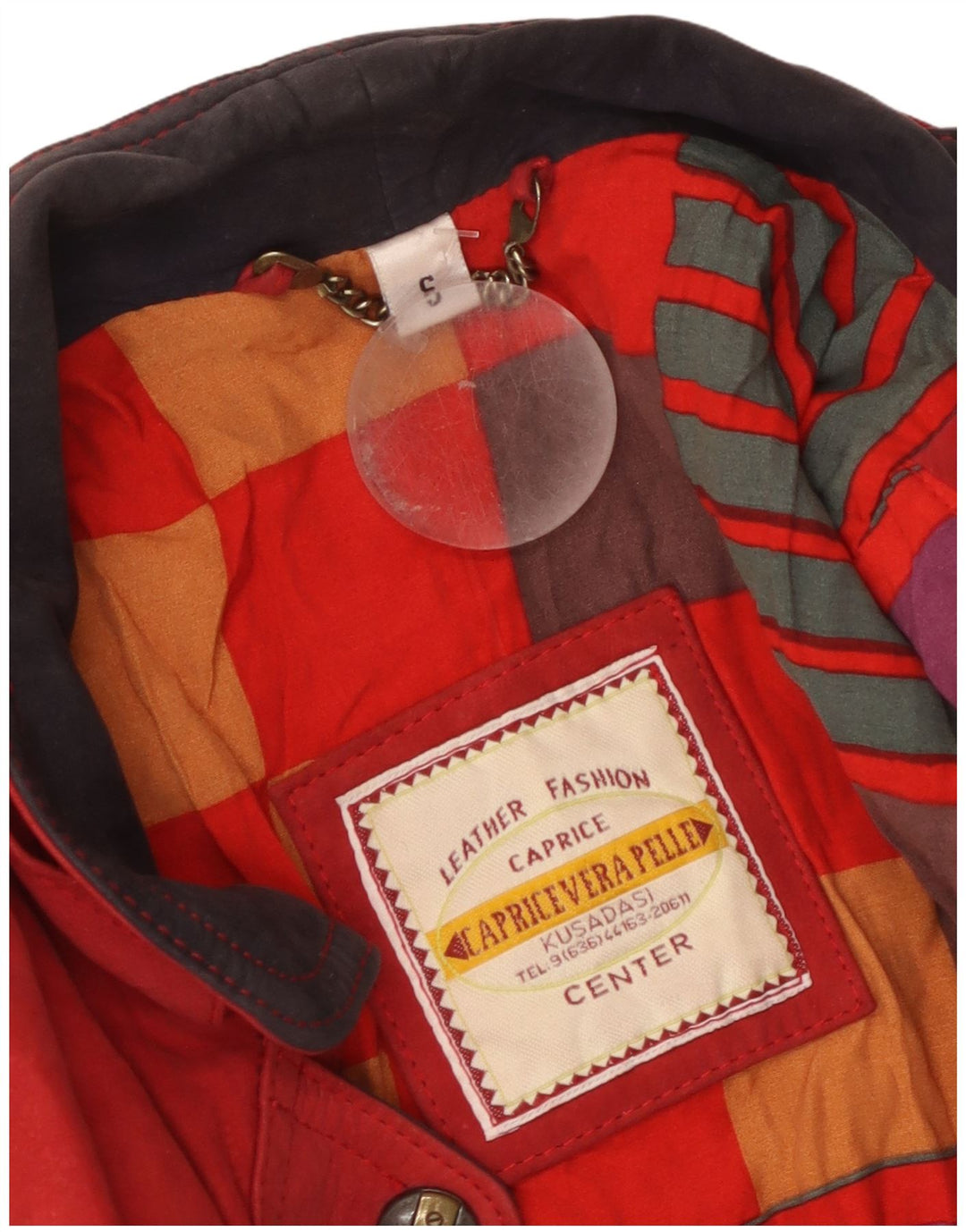 Vintage Damen Wildleder Übergroßer Mantel UK 10 Kleines rotes Leder