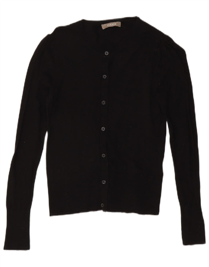 Oasis Damen-Cardigan-Pullover, Größe S, Größe S, Schwarz, Baumwolle