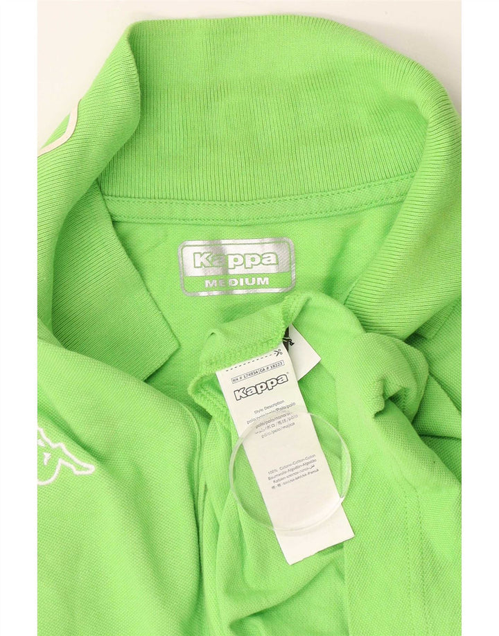 Kappa Herren-Poloshirt aus mittelgrüner Baumwolle
