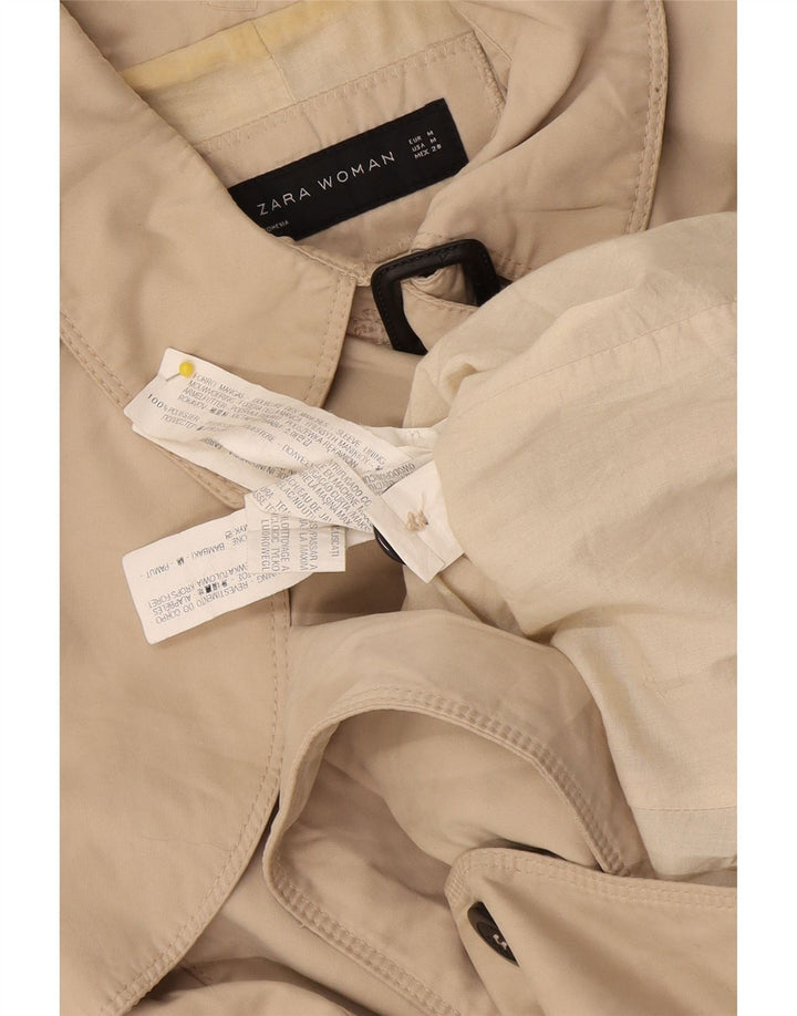 Zara Damen Trenchcoat UK 12 Medium Beige Polyester