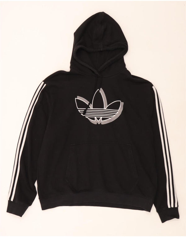 Adidas Herren Graphic Hoodie Pullover XL Schwarz Baumwolle