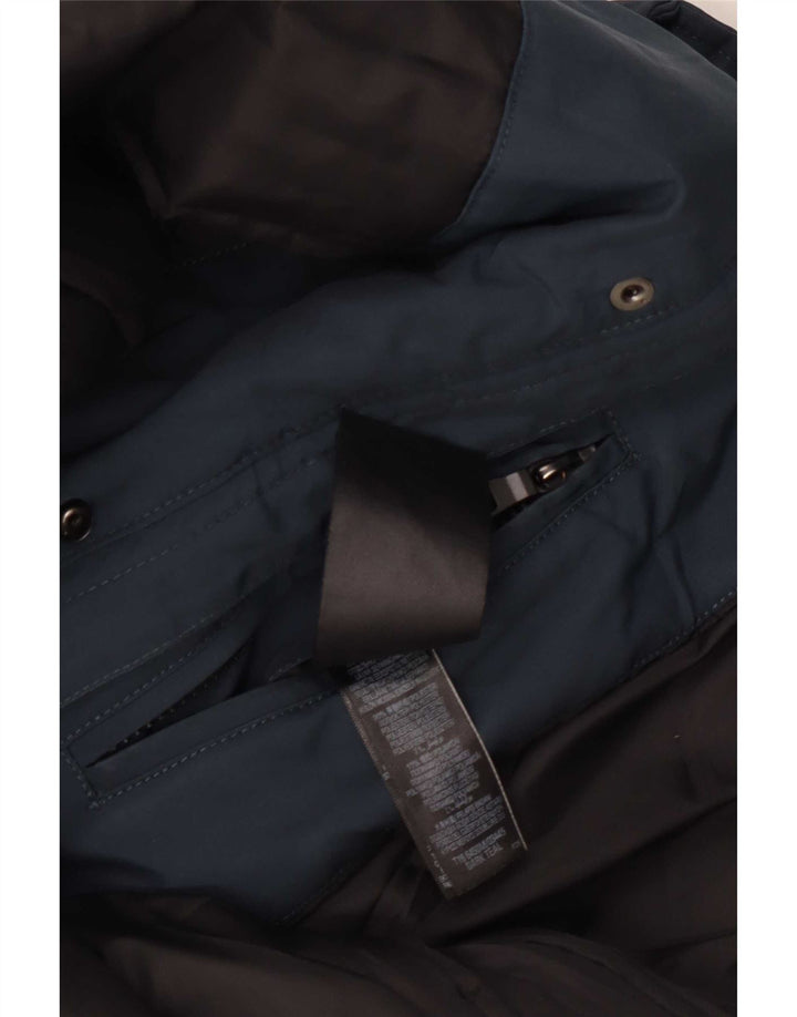 Marks & Spencer Herren-Windjacke mit Kapuze, UK 38, Mittelblau, Polyester