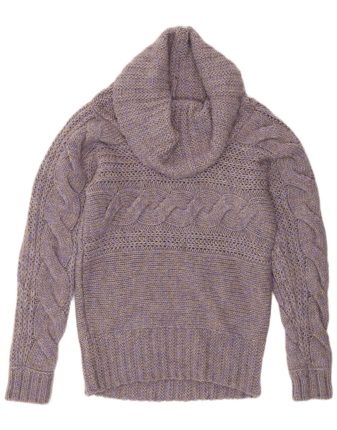 Esprit Damen Rollkragenpullover, UK 14, mittelviolette Wolle