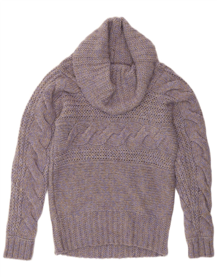Esprit Damen Rollkragenpullover, UK 14, mittelviolette Wolle