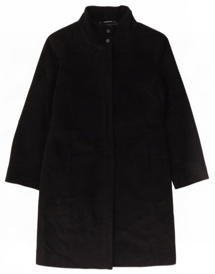 Calvin Klein Damen Mantel US 6 Medium Black Angora