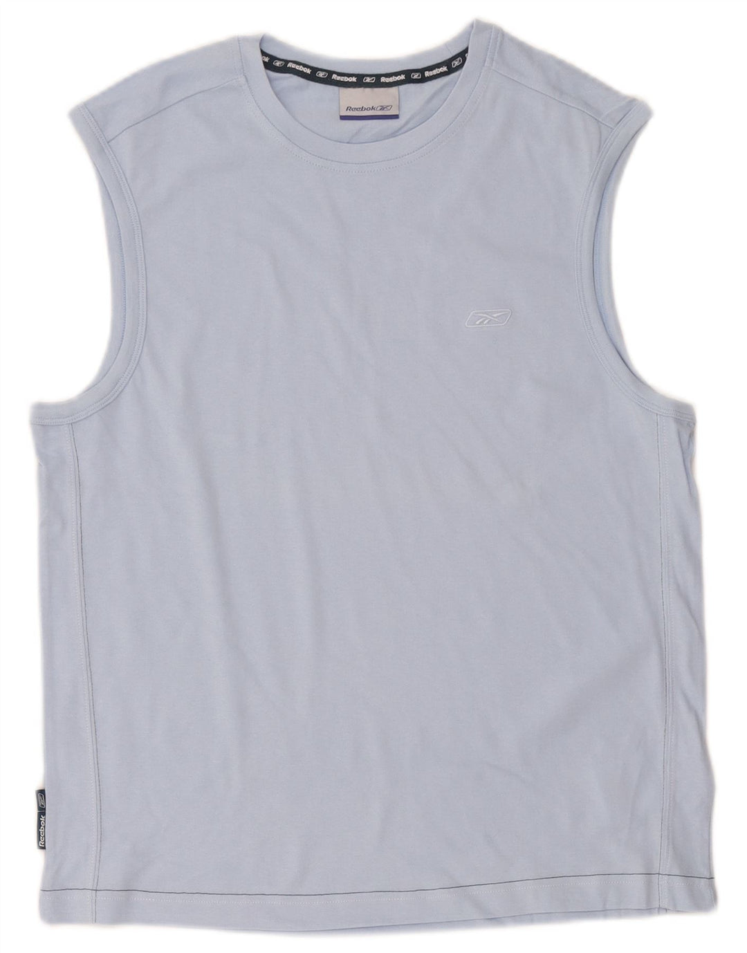 Reebok Herren-Trägershirt aus mittelblauer Baumwolle