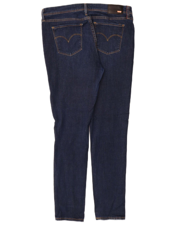 Levi's Damen 711 Skinny Jeans W32 L30 Marineblaue Baumwolle
