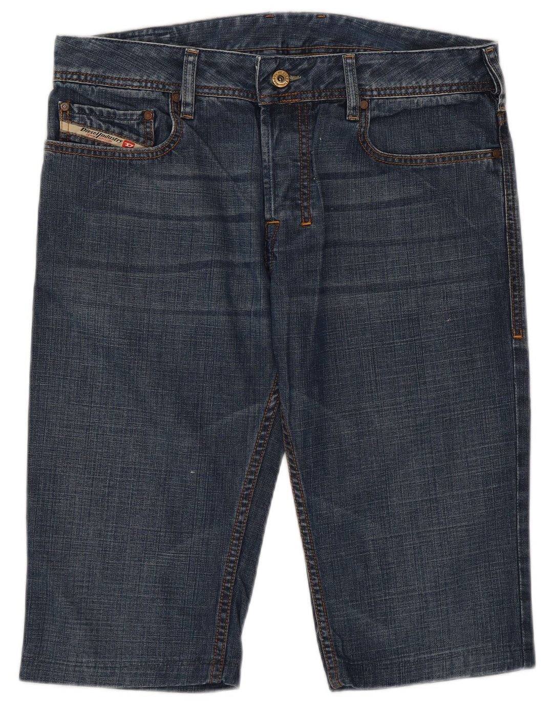 Diesel Herren Jeansshorts W31 mittelblaue Baumwolle