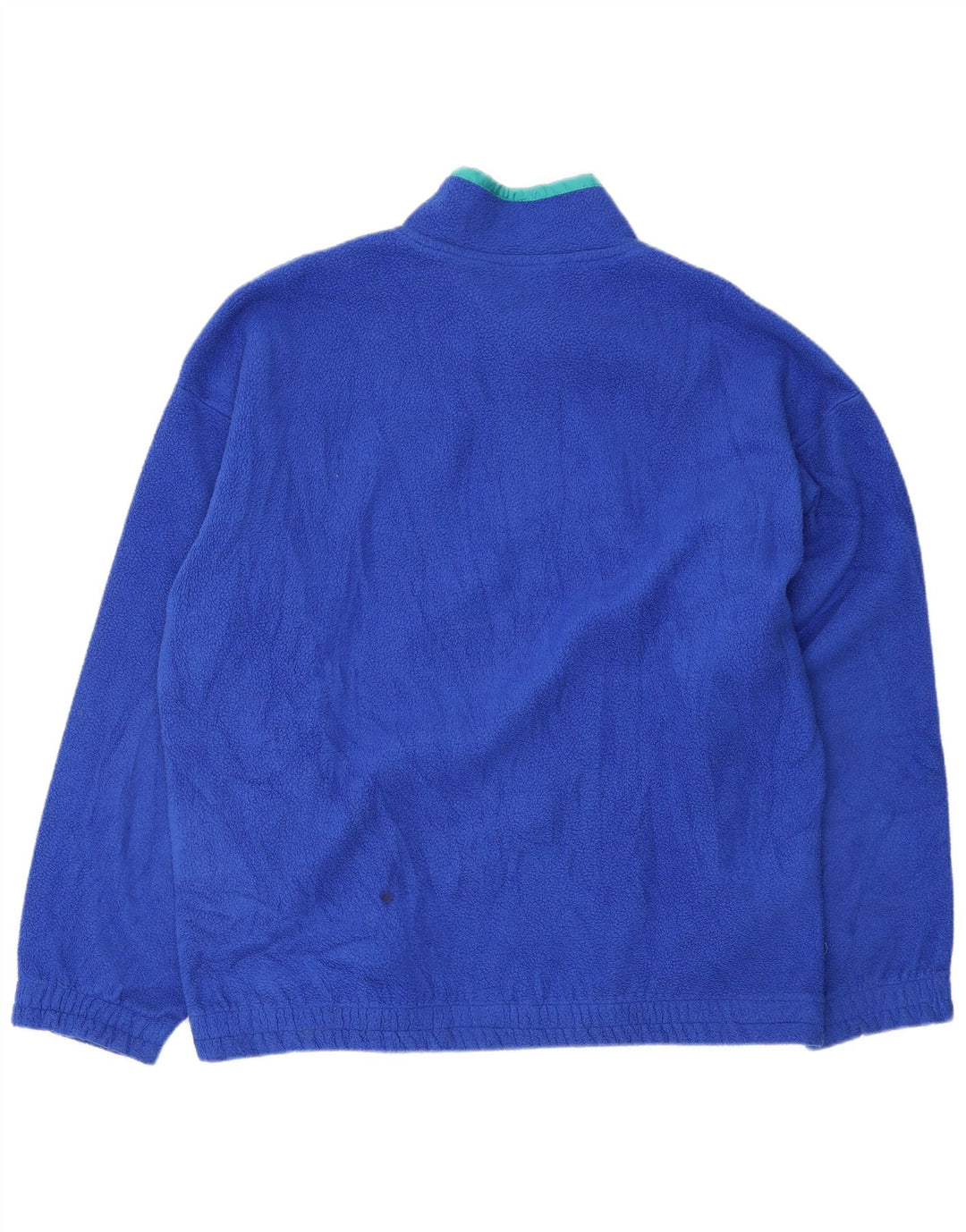 Fila Herren-Fleecepullover mit Knopfkragen, IT 52, groß, blau, Polyester