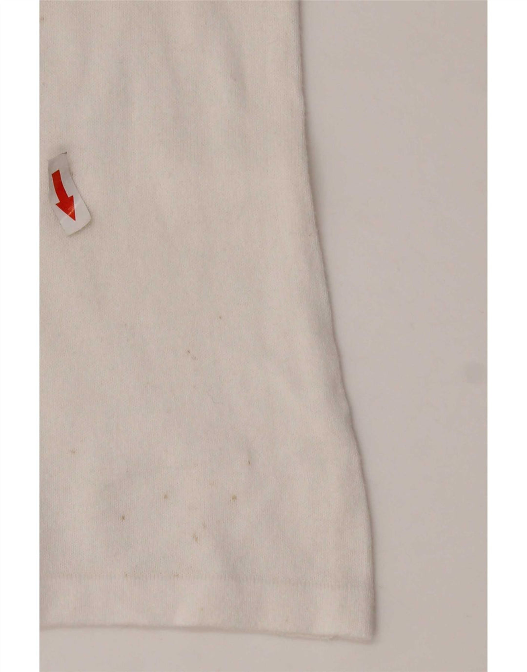 Benetton Damen Top Langarm UK 14 Mittelweiß