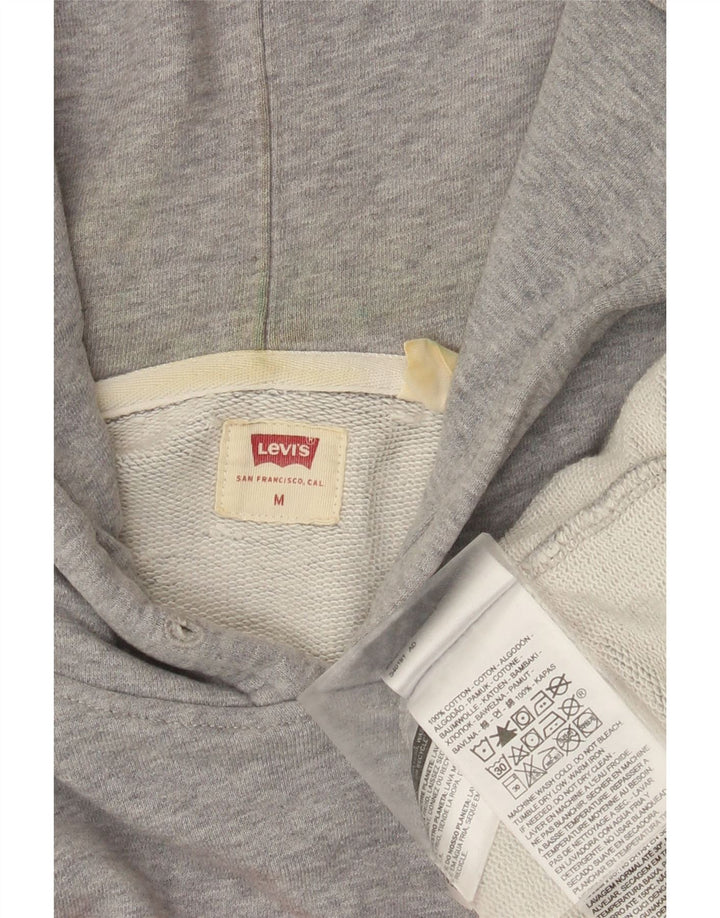 Levi's Herren-Kapuzenpullover mit Grafik, mittelgrau gesprenkelte Baumwolle
