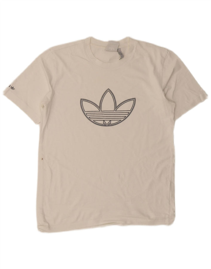 Adidas Herren Grafik T-Shirt Top Small Weiß