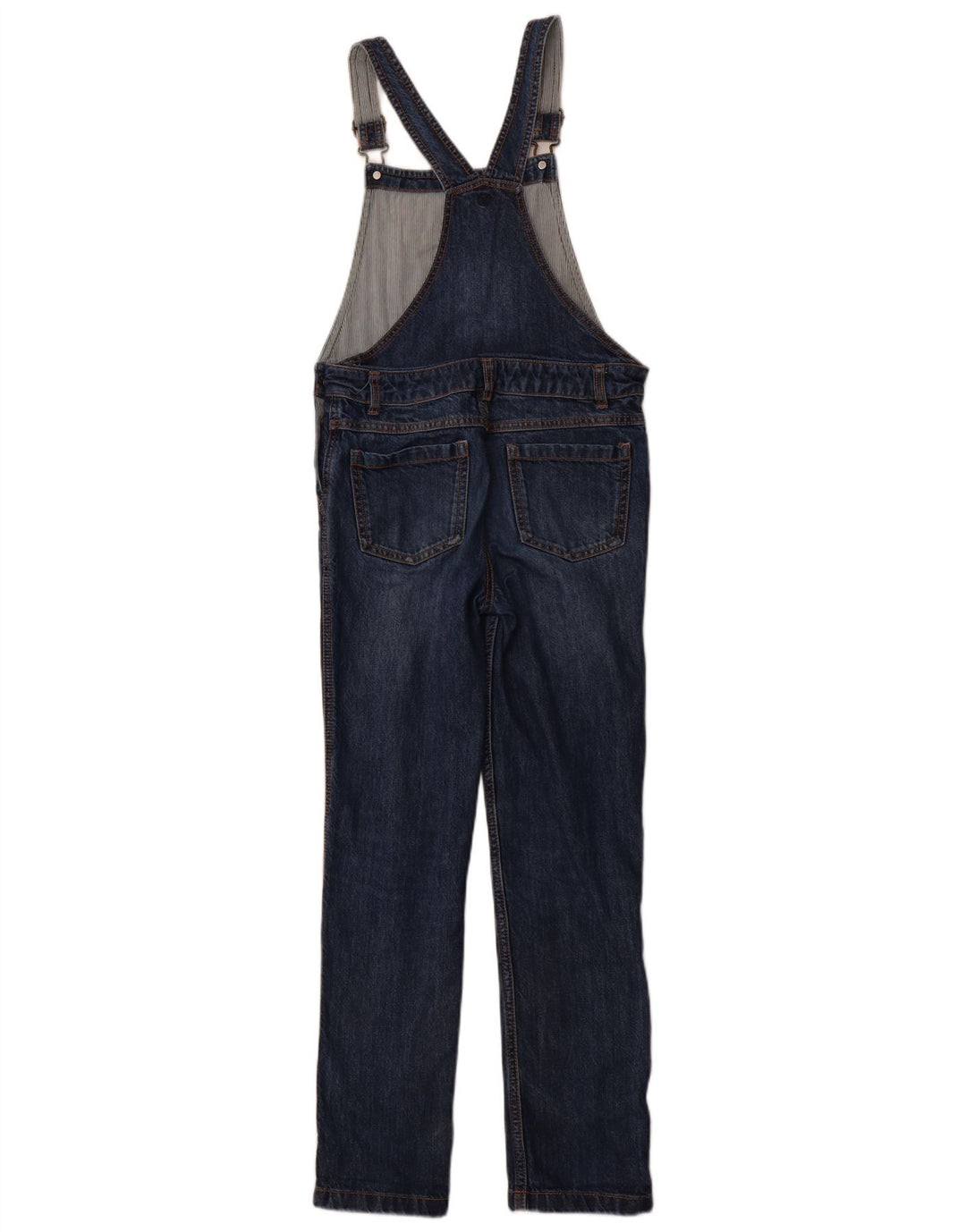 FAT FACE Mädchen-Latzhose, Jeans, 10–11 Jahre, W28, L26, blaue Baumwolle