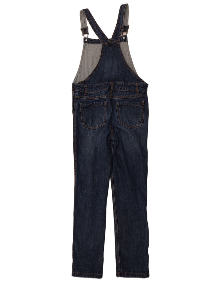 FAT FACE Mädchen-Latzhose, Jeans, 10–11 Jahre, W28, L26, blaue Baumwolle