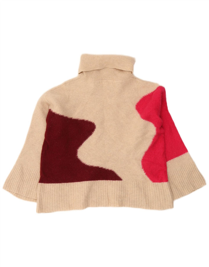 White Stuff Damen-Pullover mit Rollkragen, Gr. 8, Beige, Farbblock