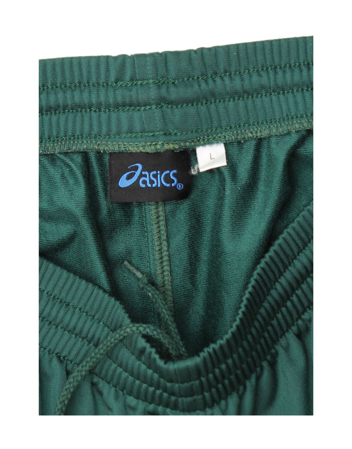 ASICS Herren-Trainingshose, groß, grünes Polyester
