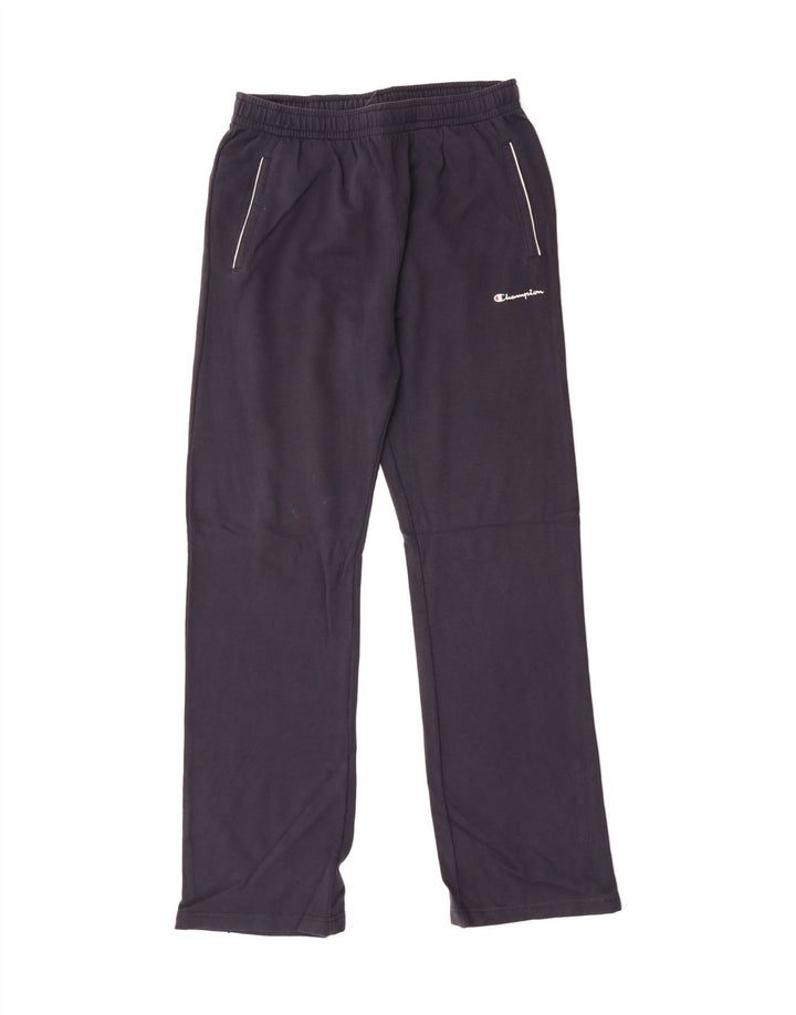 CHAMPION Mens Tracksuit Trousers Large  Navy Blue Cotton Vintage Champion and Second-Hand Champion from Messina Hembry 