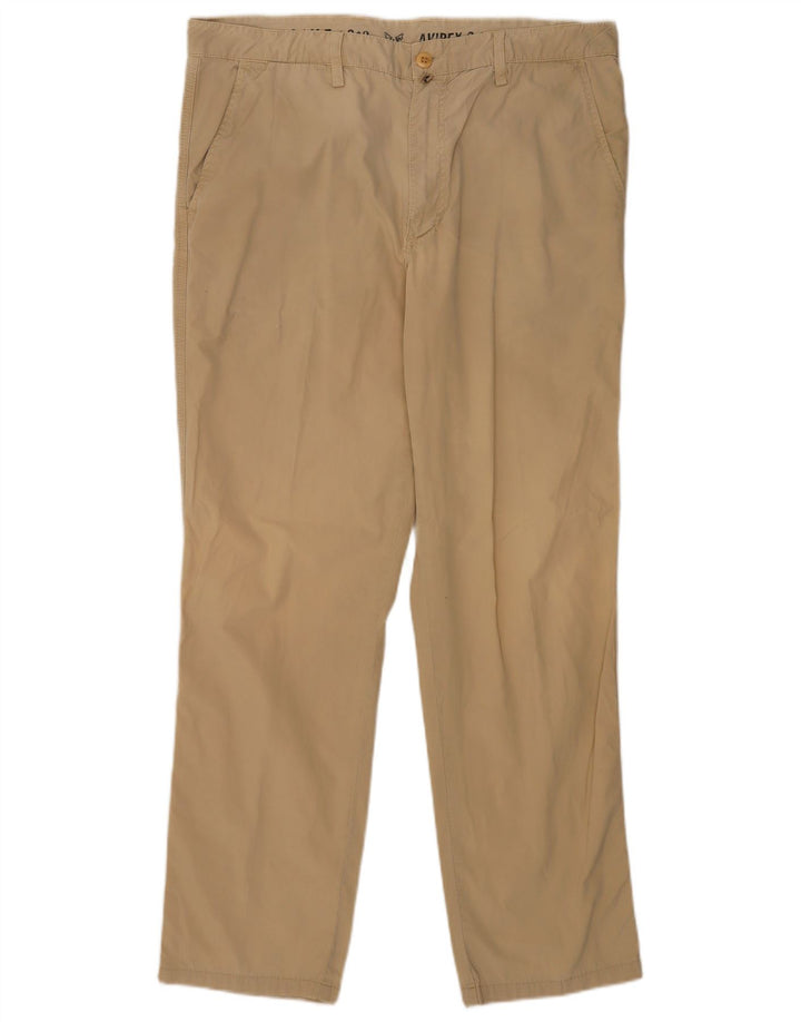 Avirex Herren-Chinohose, normal, W38, L32, Khaki, Baumwolle