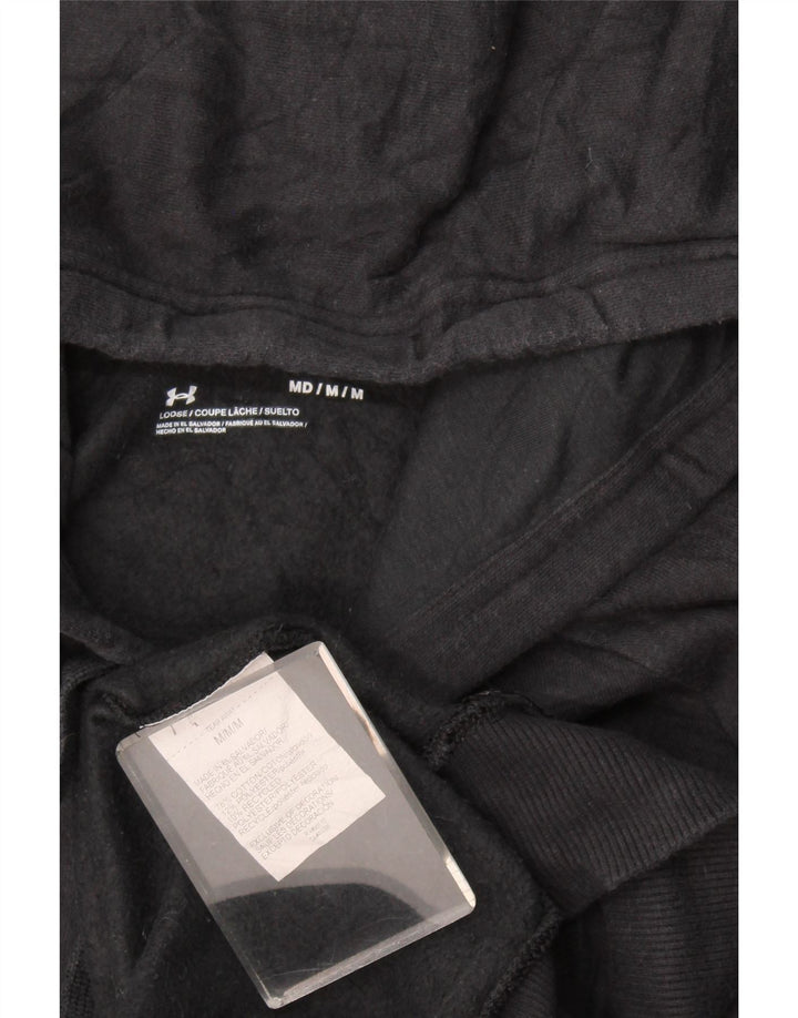 Under Armour Herren-Kapuzenpullover aus mittelschwarzer Baumwolle