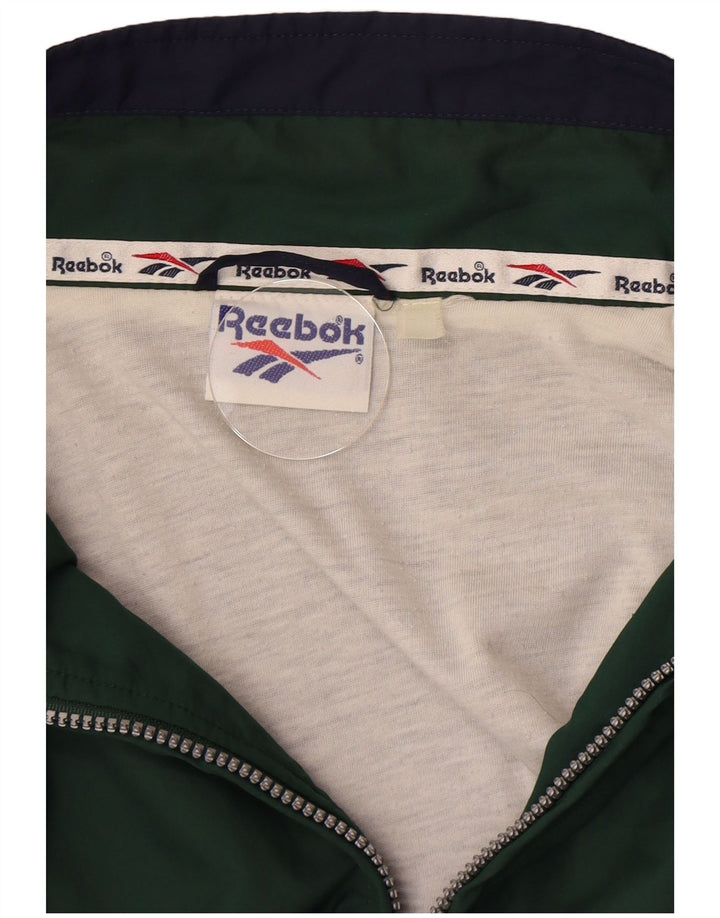 Reebok Herren-Trainingsanzugoberteil mit Grafik, XL, Grün, Farbblock