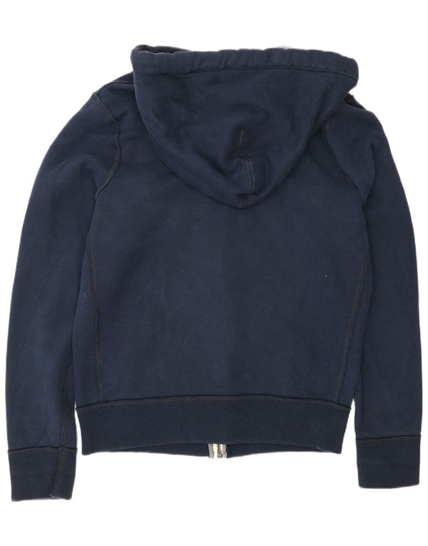 Abercrombie & Fitch Herren-Kapuzenpullover mit grafischem Reißverschluss, 2XL, Marineblau, Baumwolle