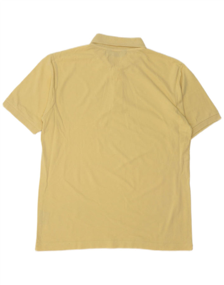 Kappa Herren-Poloshirt, groß, gelbe Baumwolle