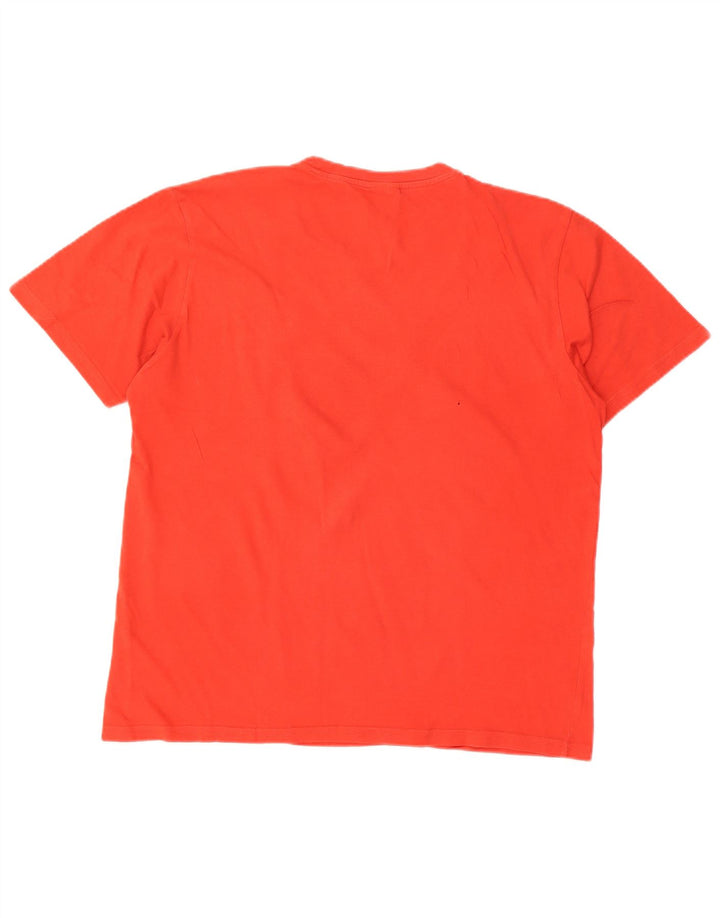 Champion Herren T-Shirt mit Grafik, Größe L, Rot