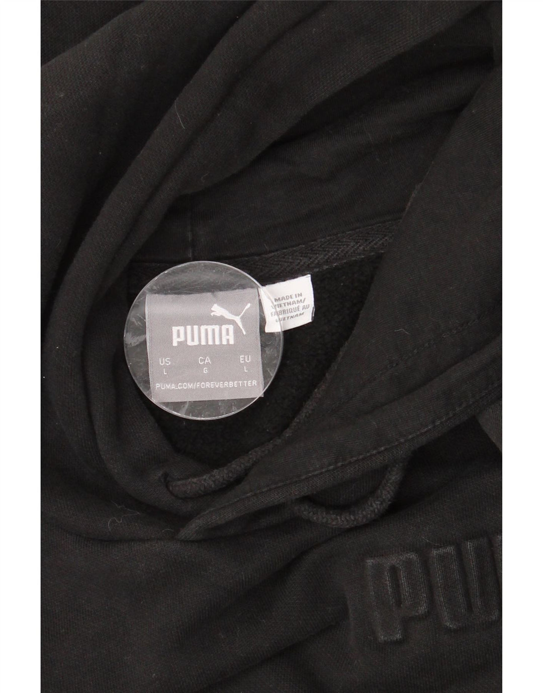 PUMA Damen Übergroßer Kapuzenpullover UK 16 Large Schwarz