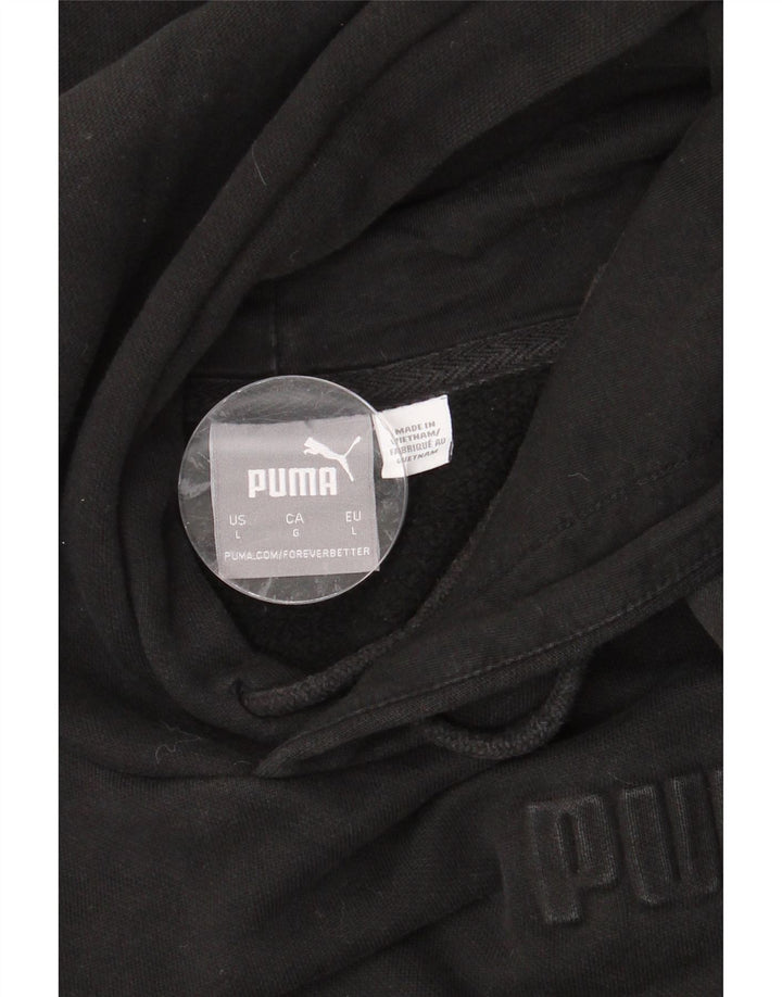 PUMA Damen Übergroßer Kapuzenpullover UK 16 Large Schwarz