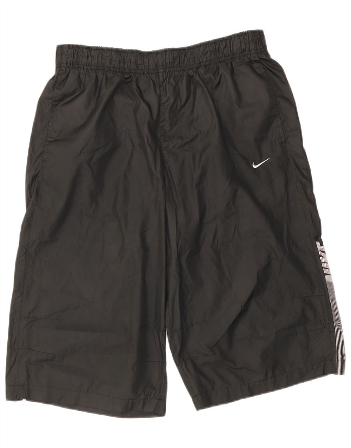 Nike Herren-Sportshorts mit Grafik, groß, schwarzes Farbblock-Polyester