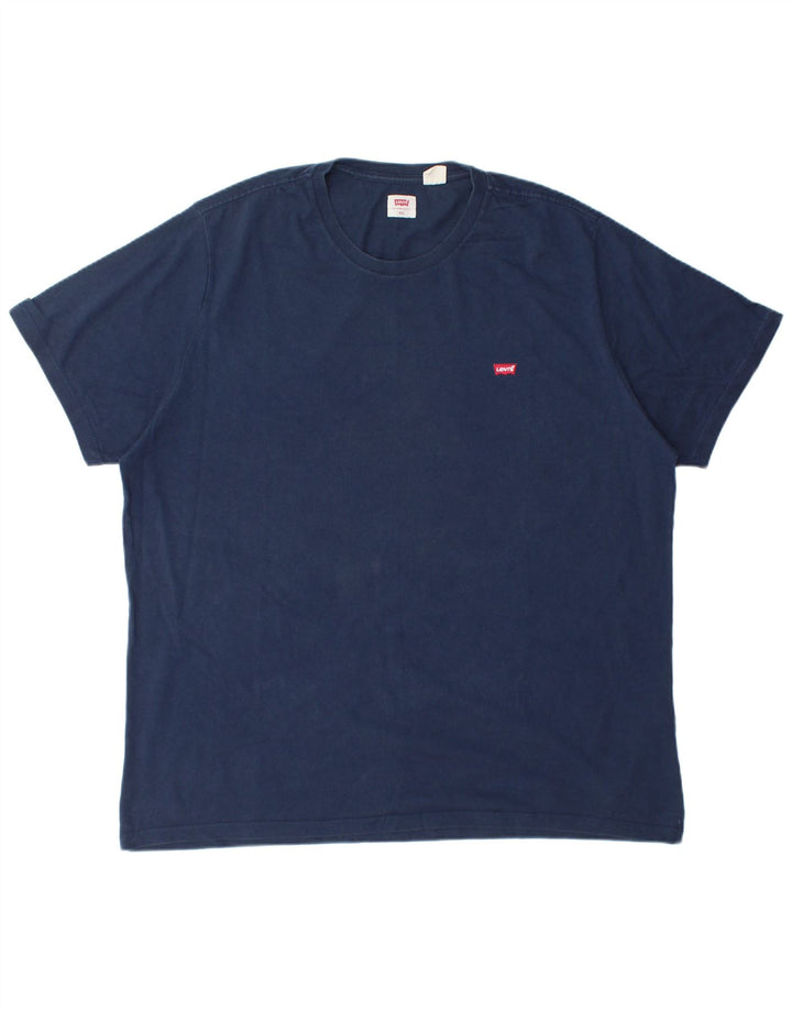 LEVI'S Herren T-Shirt Top 2XL Marineblau Baumwolle