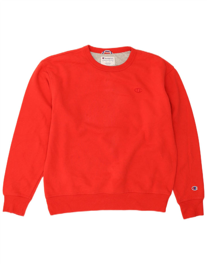 Champion Herren-Sweatshirt, Pullover, Größe L, Rot