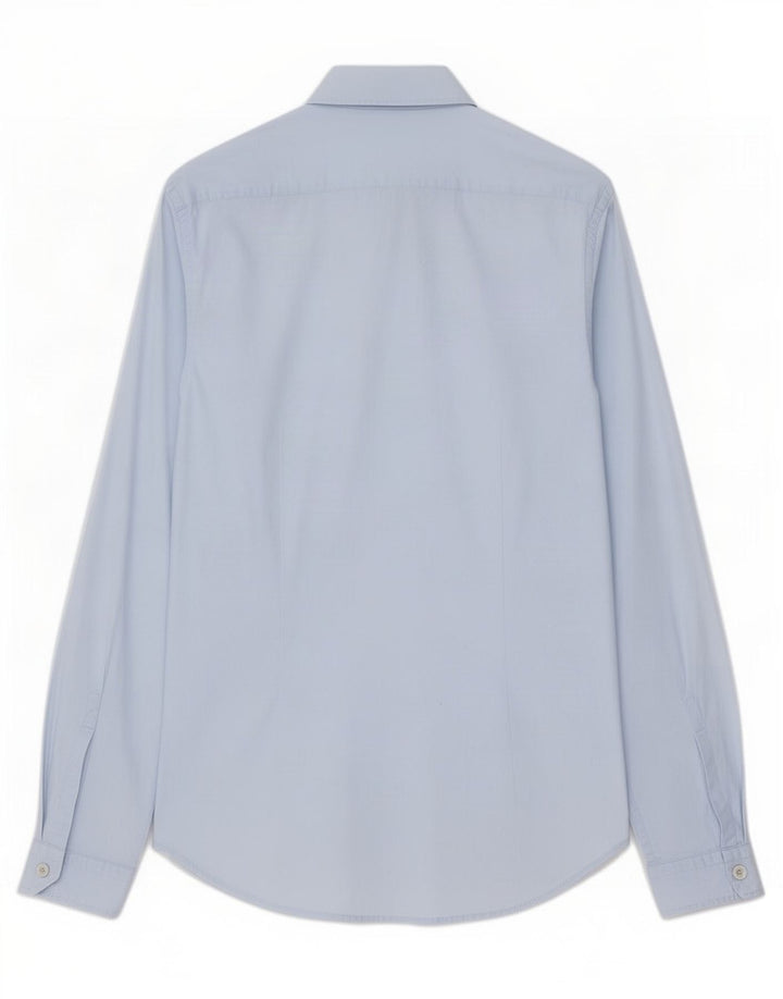 Replay Herren-Hemd mit normaler Passform, Mittelblau