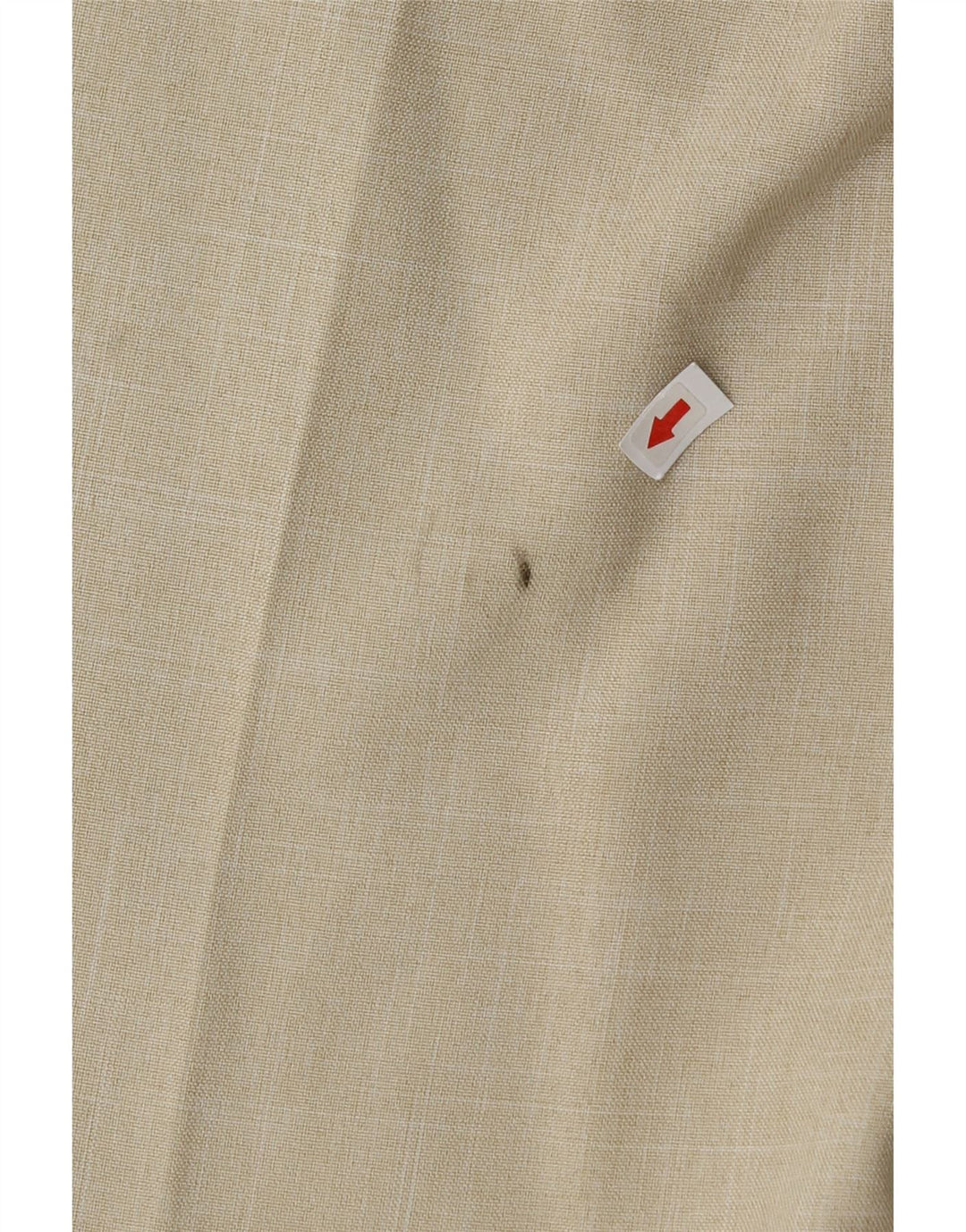 Marks & Spencer Herren-Anzughose mit gerader Passform und normaler Passform, W38 L31, beige kariert