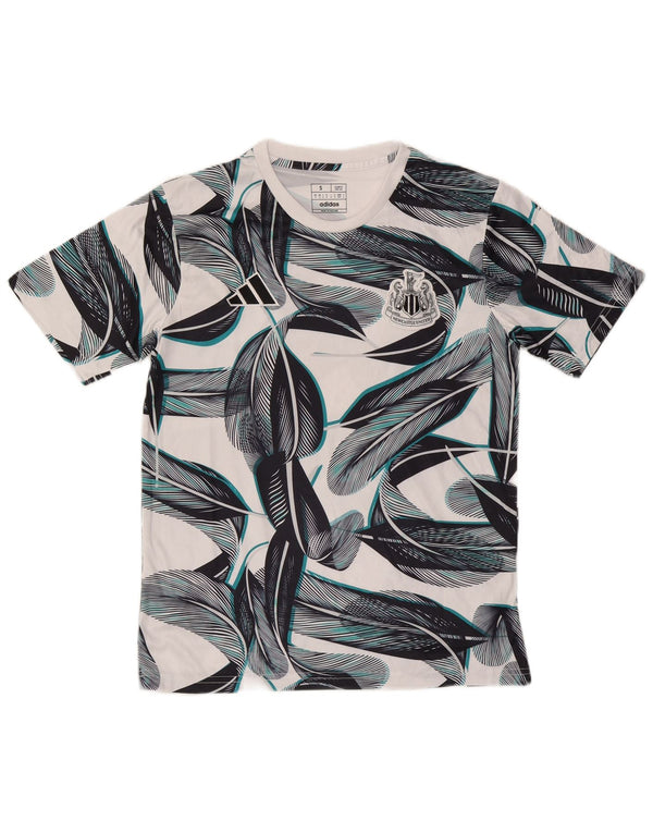 Adidas Herren Newcastle United Slim Fit Graphic T-Shirt Top Small Weiß