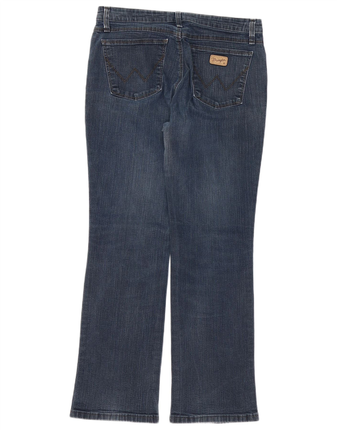 WRANGLER Damen Bootcut Jeans W32 L30 Blaue Baumwolle
